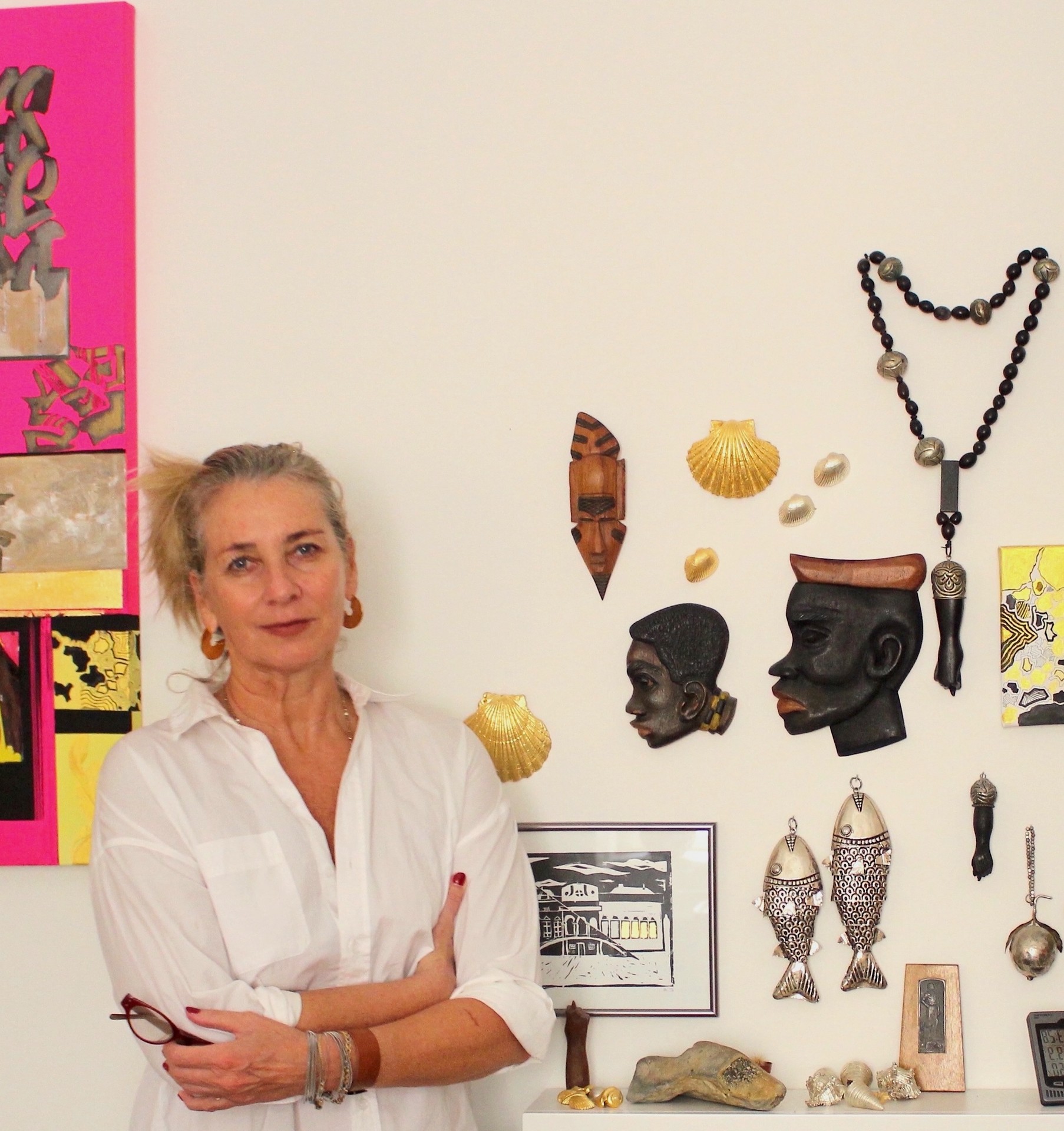 Beate Prinzen in ihrem Atelier